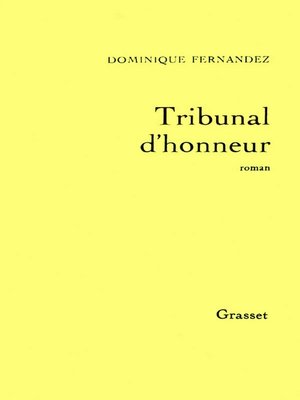 cover image of Tribunal d'honneur